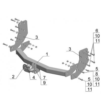 Фаркоп на Nissan Pathfinder NS18