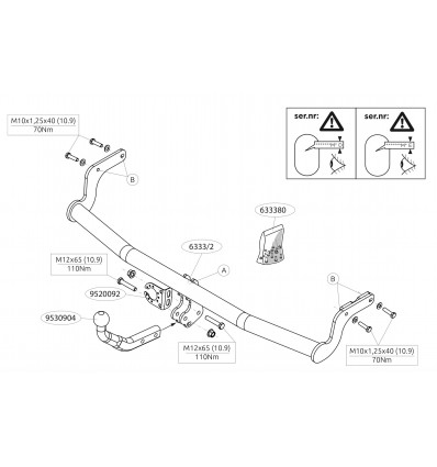 Фаркоп на Kia Rio 633300