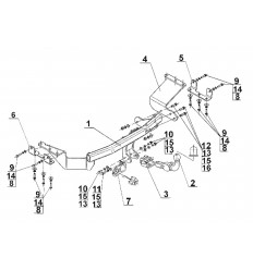 Фаркоп на Mitsubishi Outlander XL M-355