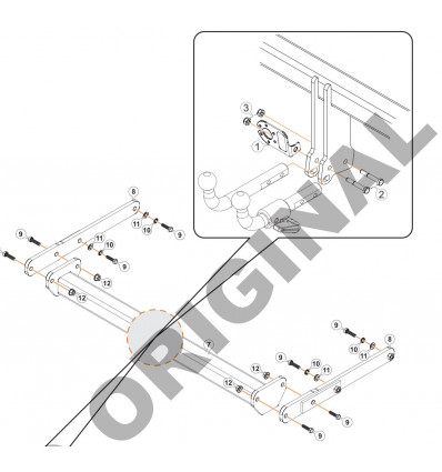 Фаркоп на Audi Q5 E0409CA