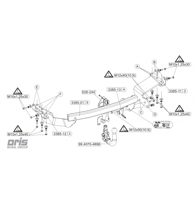 Фаркоп на Mitsubishi Outlander 048-983