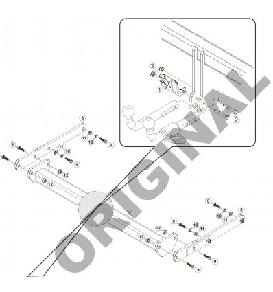 Фаркоп на Audi Q5 E0409CS