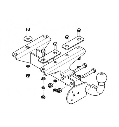 Фаркоп на Ravon Matiz DW04