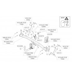 Фаркоп на Peugeot 3008 626100