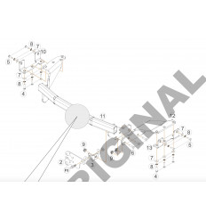 Фаркоп на Mitsubishi Outlander XL E4204BV