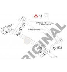 Фаркоп на Peugeot 5008 E1220AA