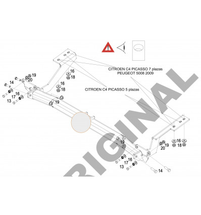 Фаркоп на Peugeot 5008 E1220AA