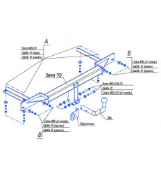 Фаркоп на Chevrolet Cruze 5259A