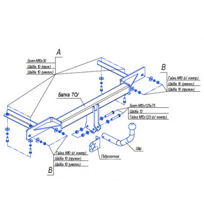 Фаркоп на Chevrolet Cruze 5259A