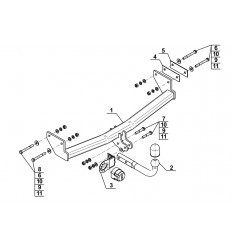 Фаркоп на Jeep Compass J-058