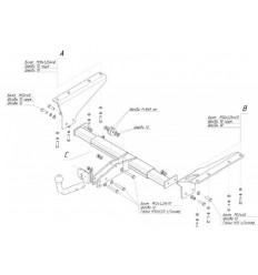 Фаркоп на Honda CR-V 5531A