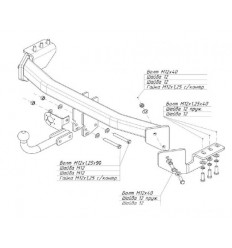 Фаркоп на Ssang Yong Actyon 6455A