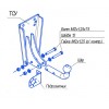Фаркоп на УАЗ  469,3151,31512, 2206,3741,37411,3962,3909 6501A 