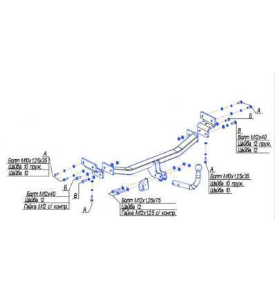 Фаркоп на Kia Ceed 6737A