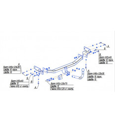 Фаркоп на Hyundai i30 6737A