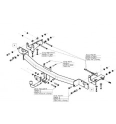 Фаркоп на Kia Sorento 6741A