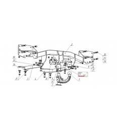 Фаркоп на Land Rover Range Rover Sport 7357-AK41