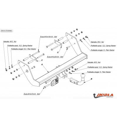 Фаркоп на Mercedes Vaneo M/026