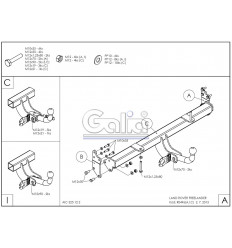 Оцинкованный фаркоп на Land Rover Freelander R094A