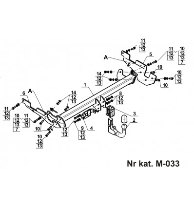 Фаркоп на Mazda CX-5 M-033