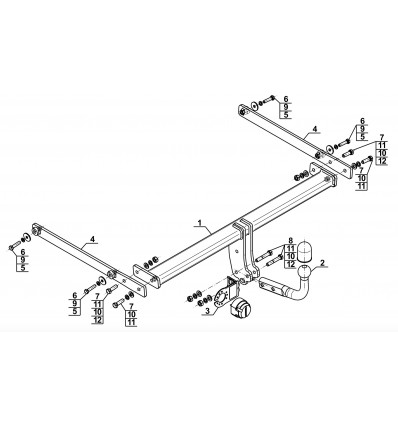 Фаркоп на Mazda CX-3 M-036