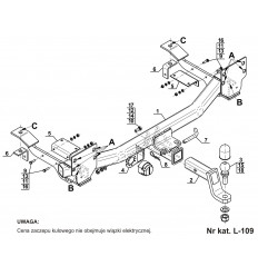 Фаркоп на Land Rover Range Rover Voque L-109