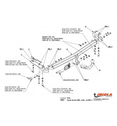 Фаркоп на Toyota Avensis T/023