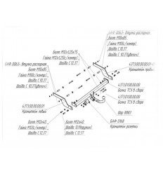 Фаркоп на Nissan Almera 4373A