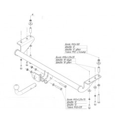 Фаркоп на Geely MK 9001A