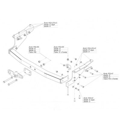 Фаркоп на Nissan Patrol 4369F