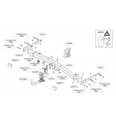 Фаркоп на Volkswagen Tiguan 618700