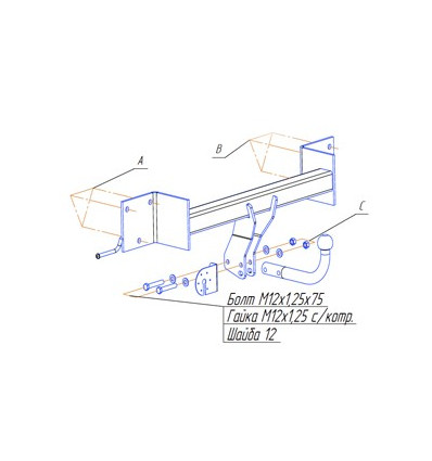 Фаркоп на BMW X1 E84 4753A