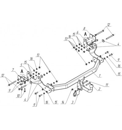 Фаркоп на Hyundai H1 Starex HY26