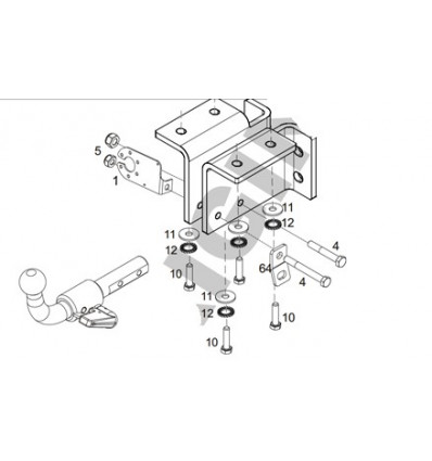 Фаркоп на Volkswagen Amarok E6713AS