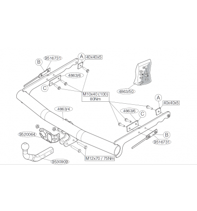 Фаркоп на Ford Mondeo 486300