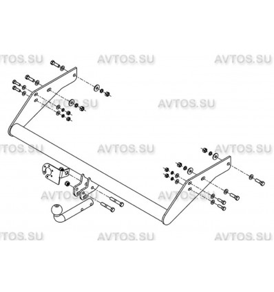 Фаркоп на УАЗ-23602 Карго, UAZ Cargo UAZ-09