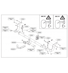 Фаркоп на Peugeot 2008 578000