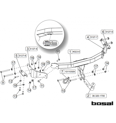 Фаркоп на Hyundai Santa Fe 040-221