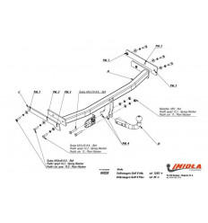 Фаркоп на Volkswagen Golf 5 W/028