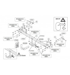 Фаркоп на Mercedes A 576500