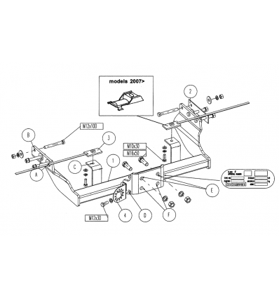 Фаркоп на Ford Transit 027-981