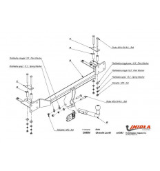 Фаркоп на Chevrolet Lacetti CH/004