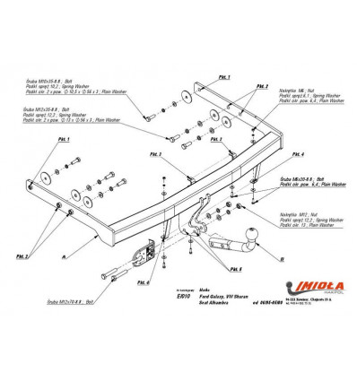 Фаркоп на Ford Galaxy E/010