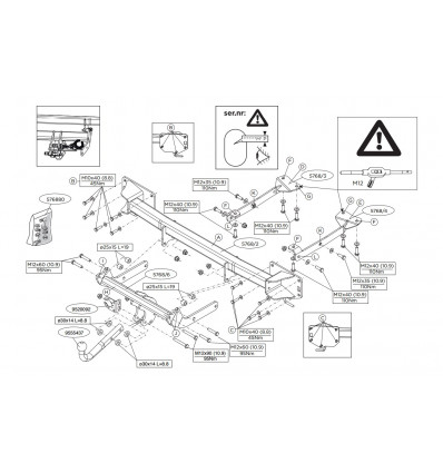 Фаркоп на Range Rover Sport 576700