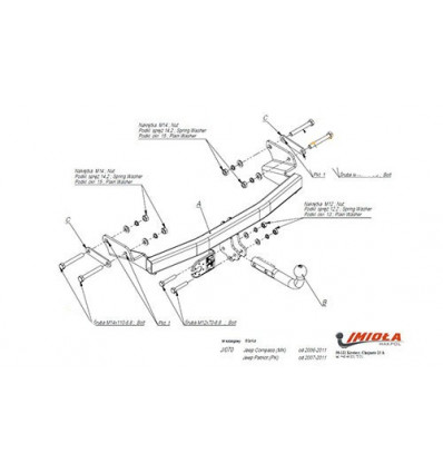 Фаркоп на Jeep Compass J/070