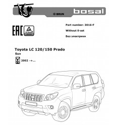 Фаркоп на Toyota Land Cruiser Prado 120,150 3016-F