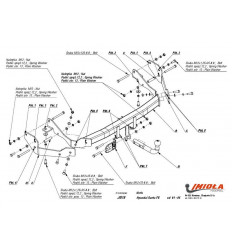 Фаркоп на Hyundai Santa Fe J/018