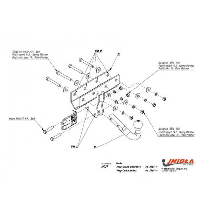 Фаркоп на Jeep Commander J/027