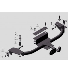 Фаркоп на Daewoo Nexia DW03