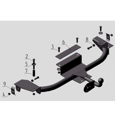 Фаркоп на Daewoo Nexia DW03